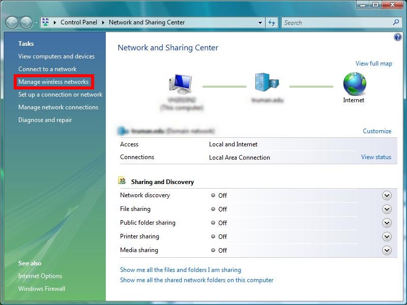 Configure Wireless Connection Window Vista