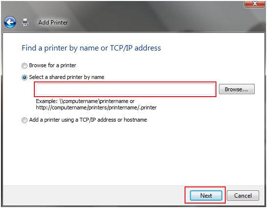 Share A Printer From Vista To Windows 7