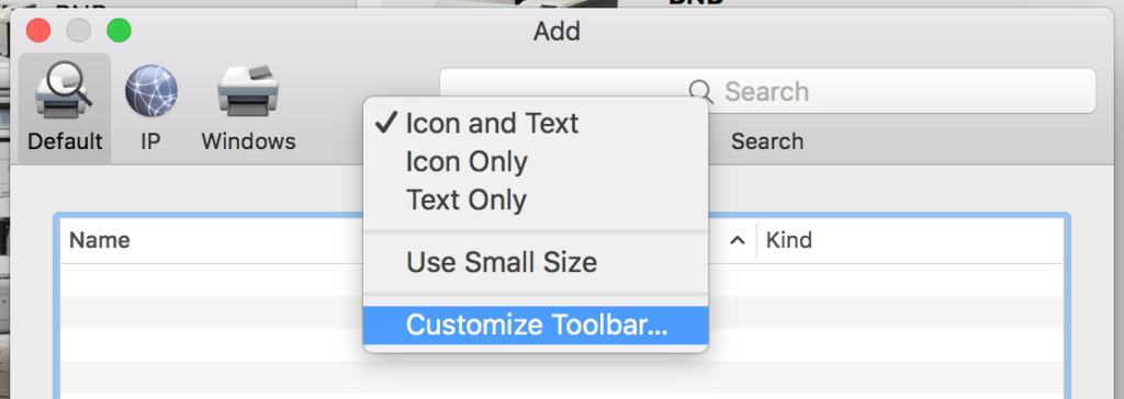 Customize Toolbar