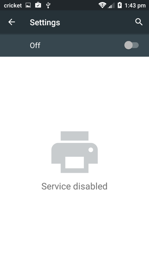 Service Disabled
