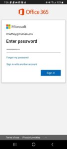 enter password step screenshot